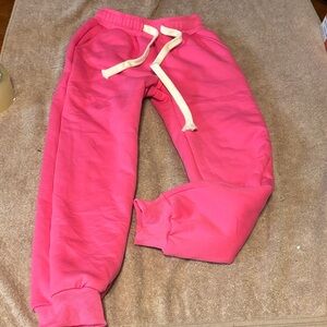 Vibrant Pink Kids Sweatpants